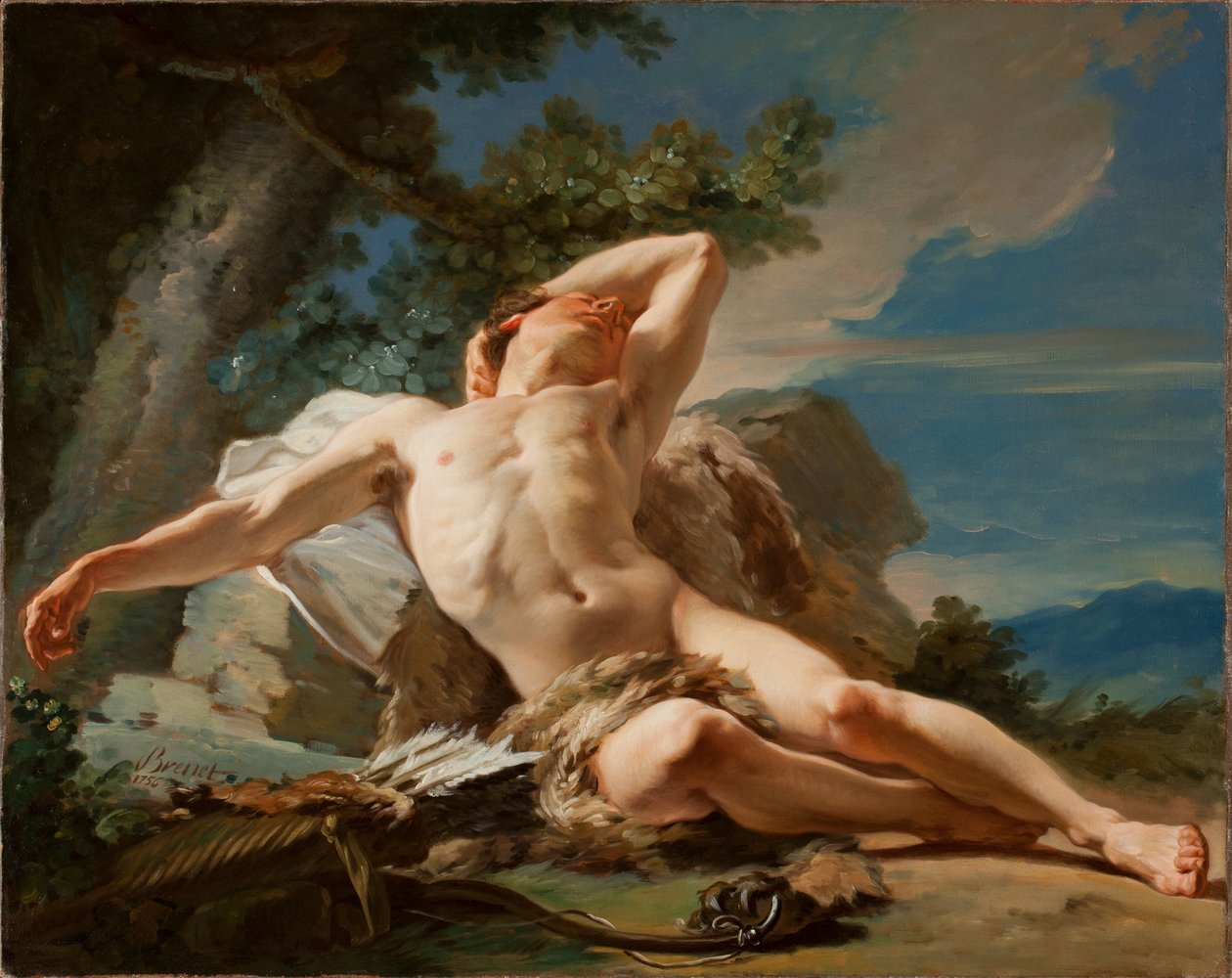 Endymion dormindo, 1756 de Nicolas Guy Brenet