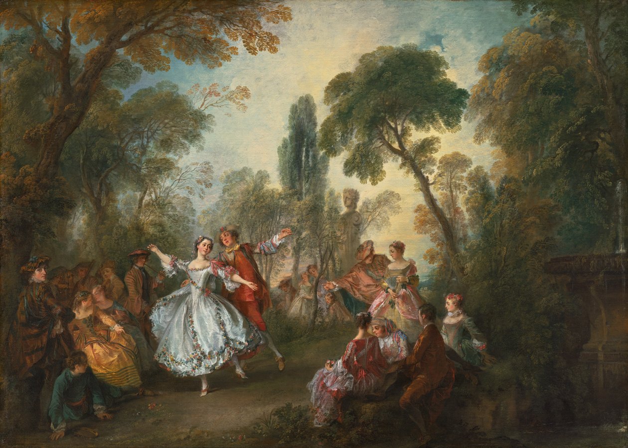 A Dança Camargo, c.1730 de Nicolas Lancret