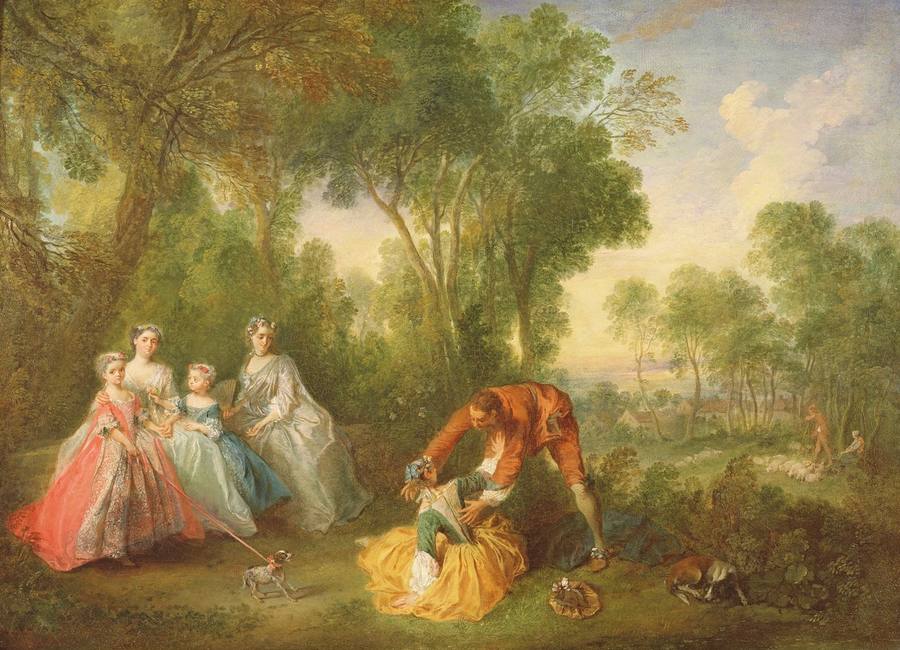 A Família Bourbon-Conti de Nicolas Lancret