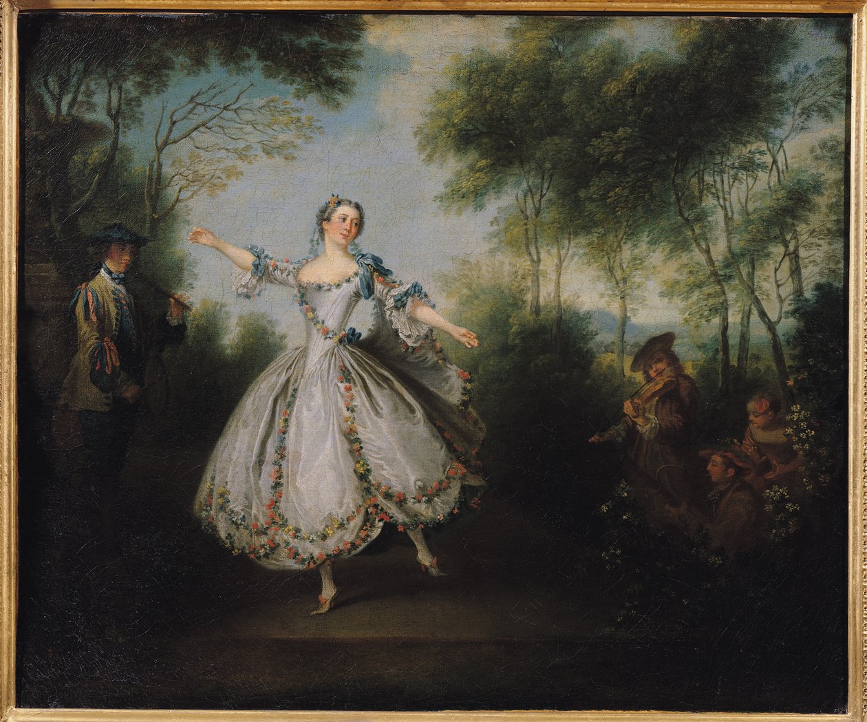 Marie-Anne Cuppi (1710-70), conhecida como La Camargo, dançando, 1730 de Nicolas Lancret