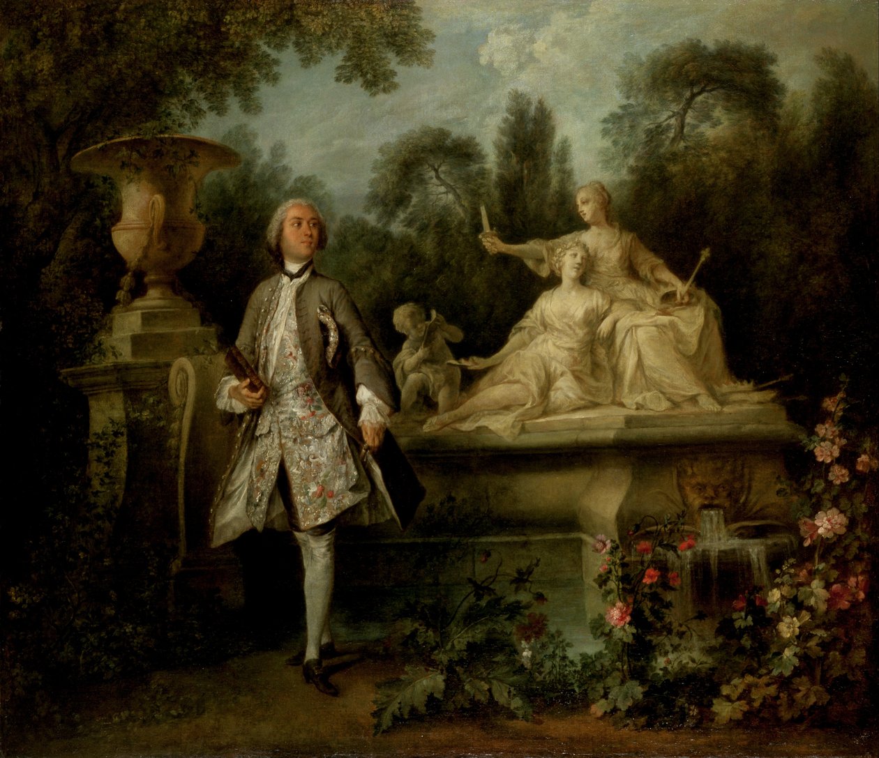 Retrato do Ator Grandval de Nicolas Lancret