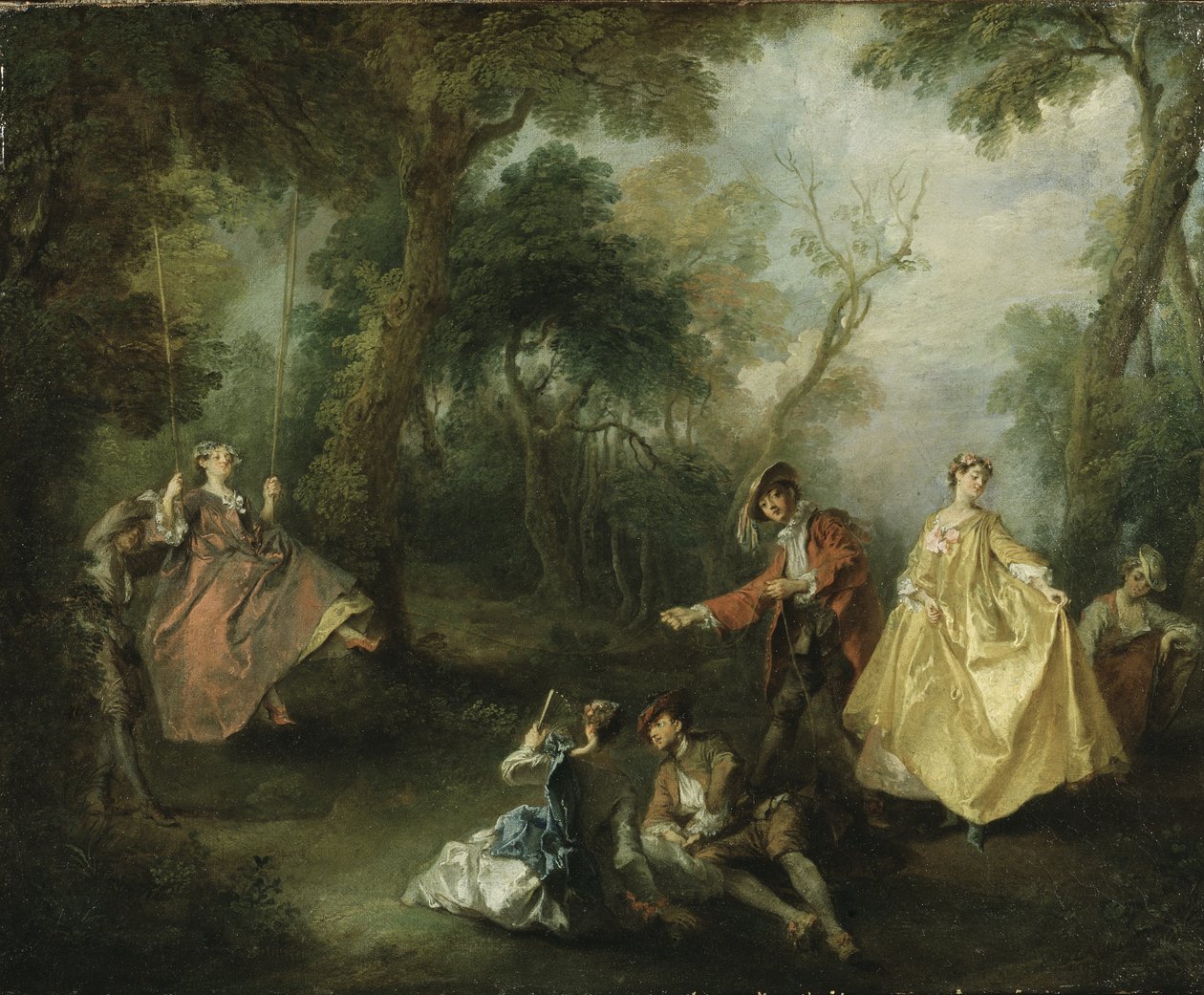 O balanço, 1729 de Nicolas Lancret
