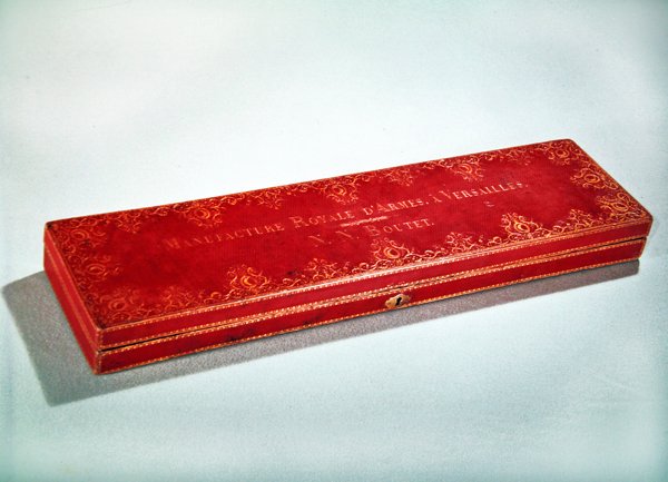 Estojo de espada, estampado Fabricação Royale dArmes a Versailles (couro) de Nicolas Noel Boutet