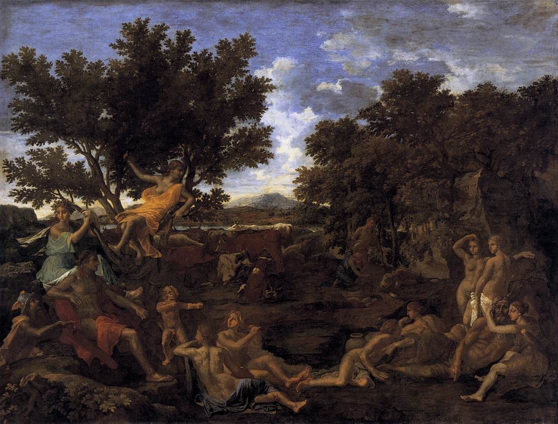Apolo e Daphne de Nicolas Poussin