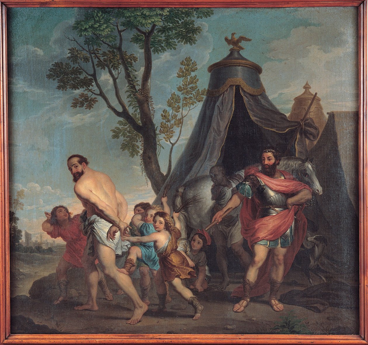 Camilo e o professor de escola de Falerii de Nicolas Poussin