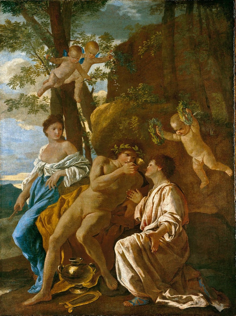 LInspiration du poète (Museu Estadual da Baixa Saxônia) de Nicolas Poussin