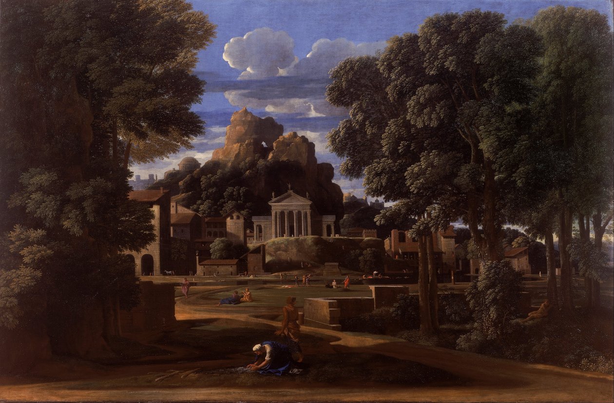 Paisagem com as cinzas de phocion de Nicolas Poussin