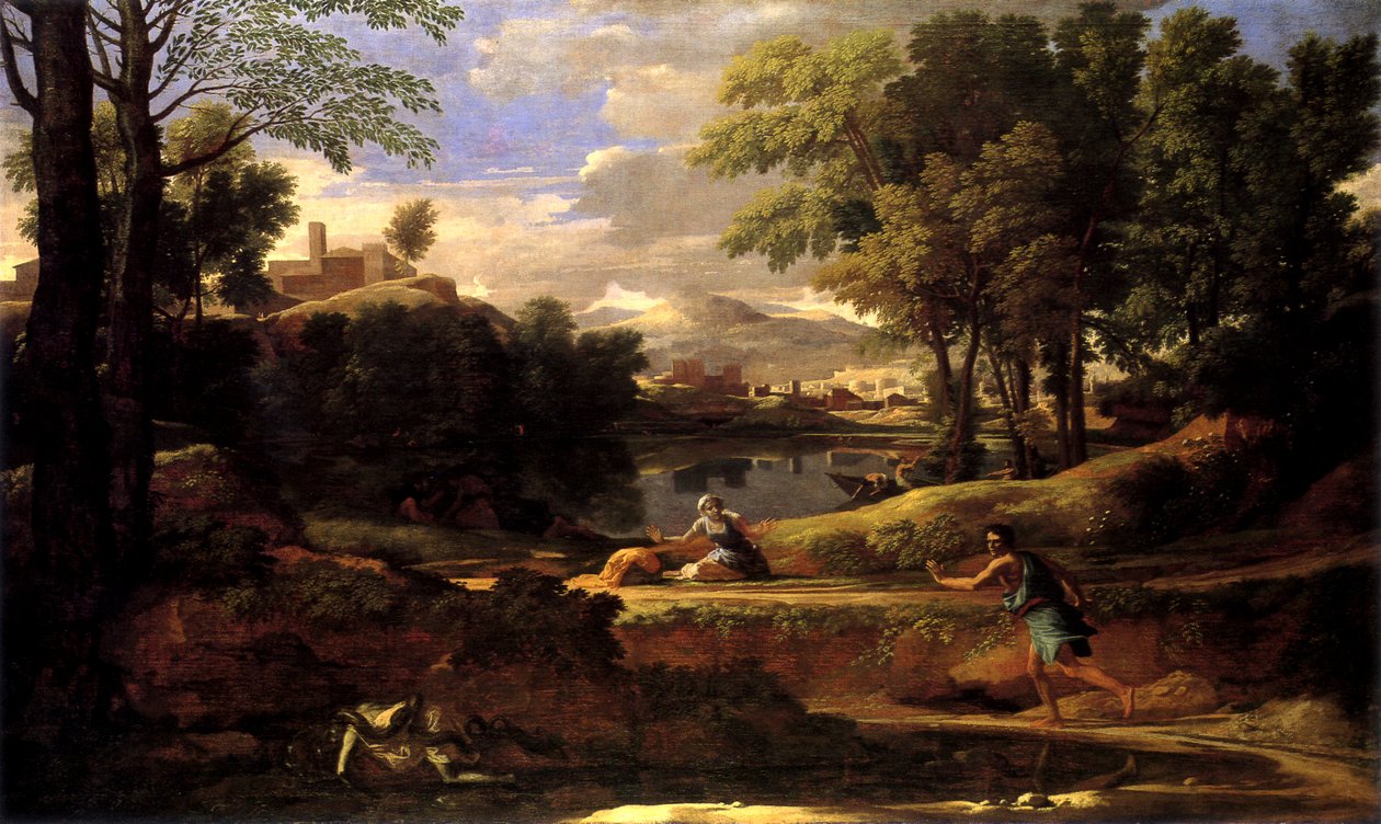 Paisagem-com-um-homem-morto-por-uma-cobra de Nicolas Poussin