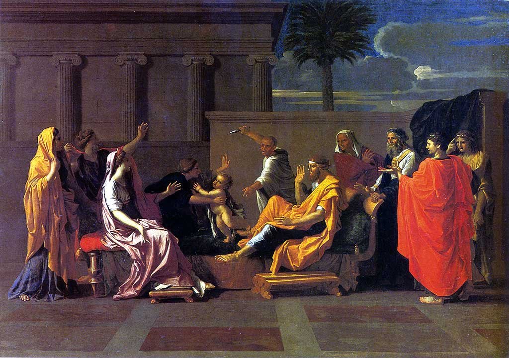 Moisés Pisando na Coroa dos Faraós de Nicolas Poussin