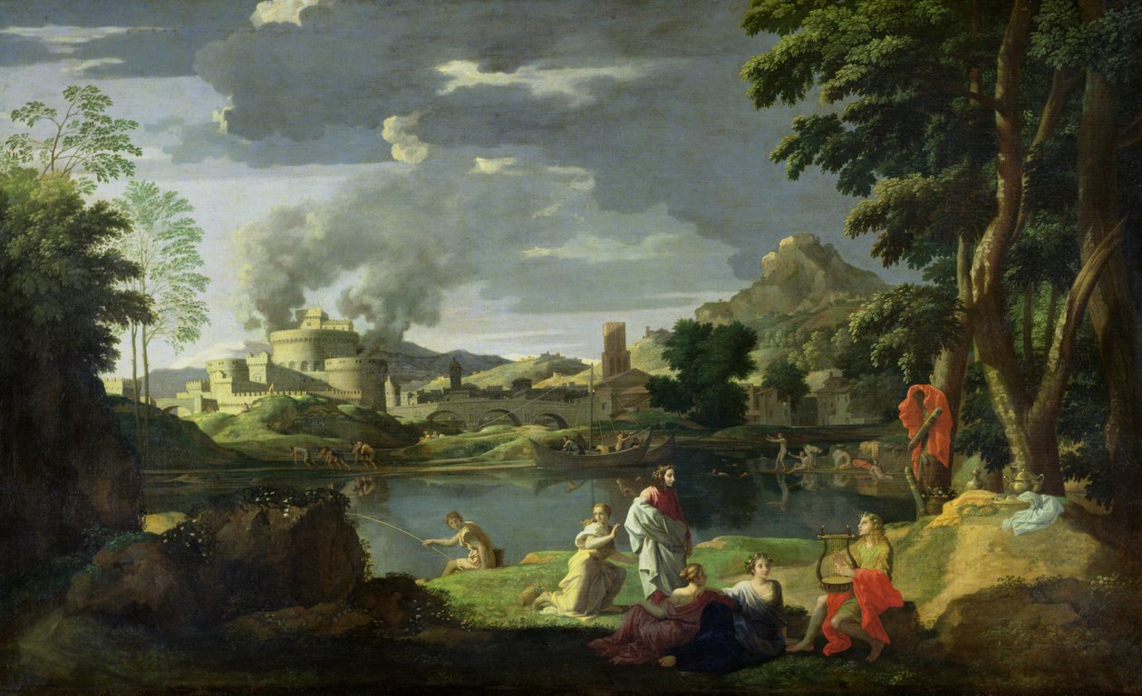 Orfeu e Eurídice de Nicolas Poussin