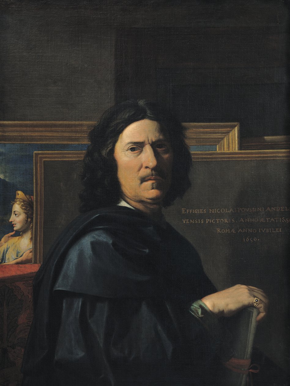 Retrato do Artista, 1650 de Nicolas Poussin
