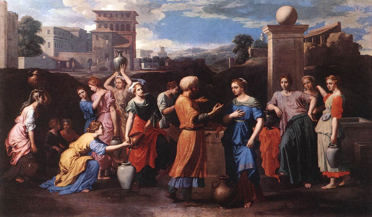 Rebecca no poço de Nicolas Poussin