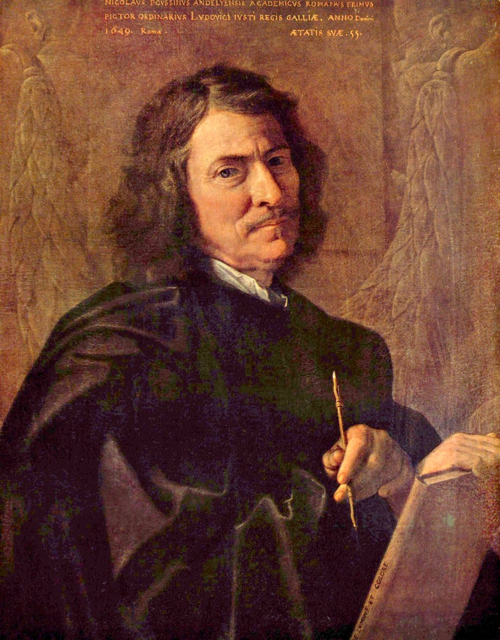 Auto-retrato do artista de Nicolas Poussin