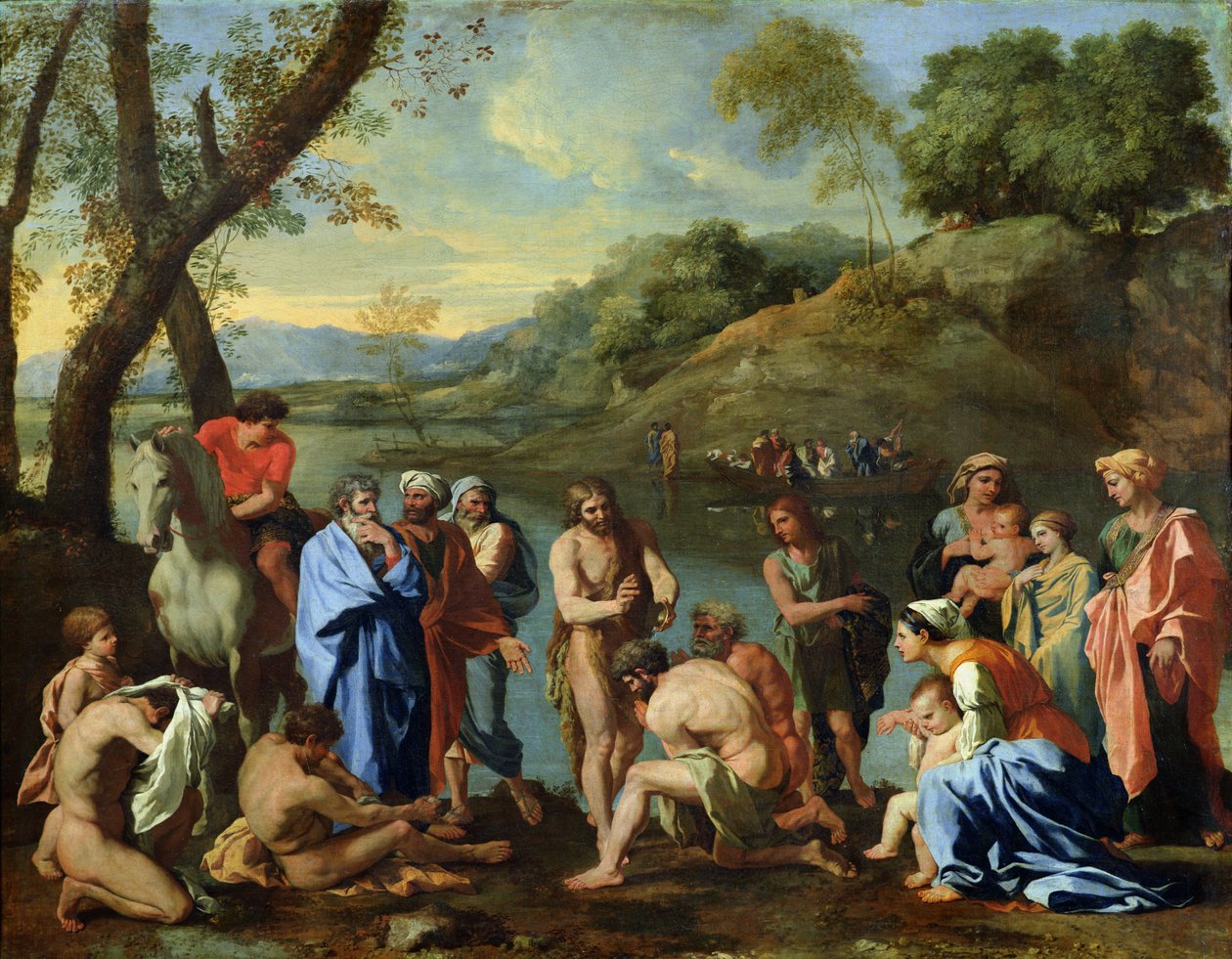 São João Batizando o Povo, c.1636-7 de Nicolas Poussin