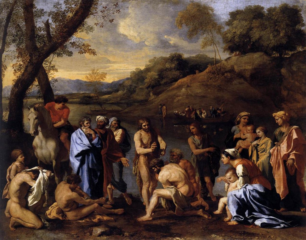 São João Batista Batiza o Povo de Nicolas Poussin