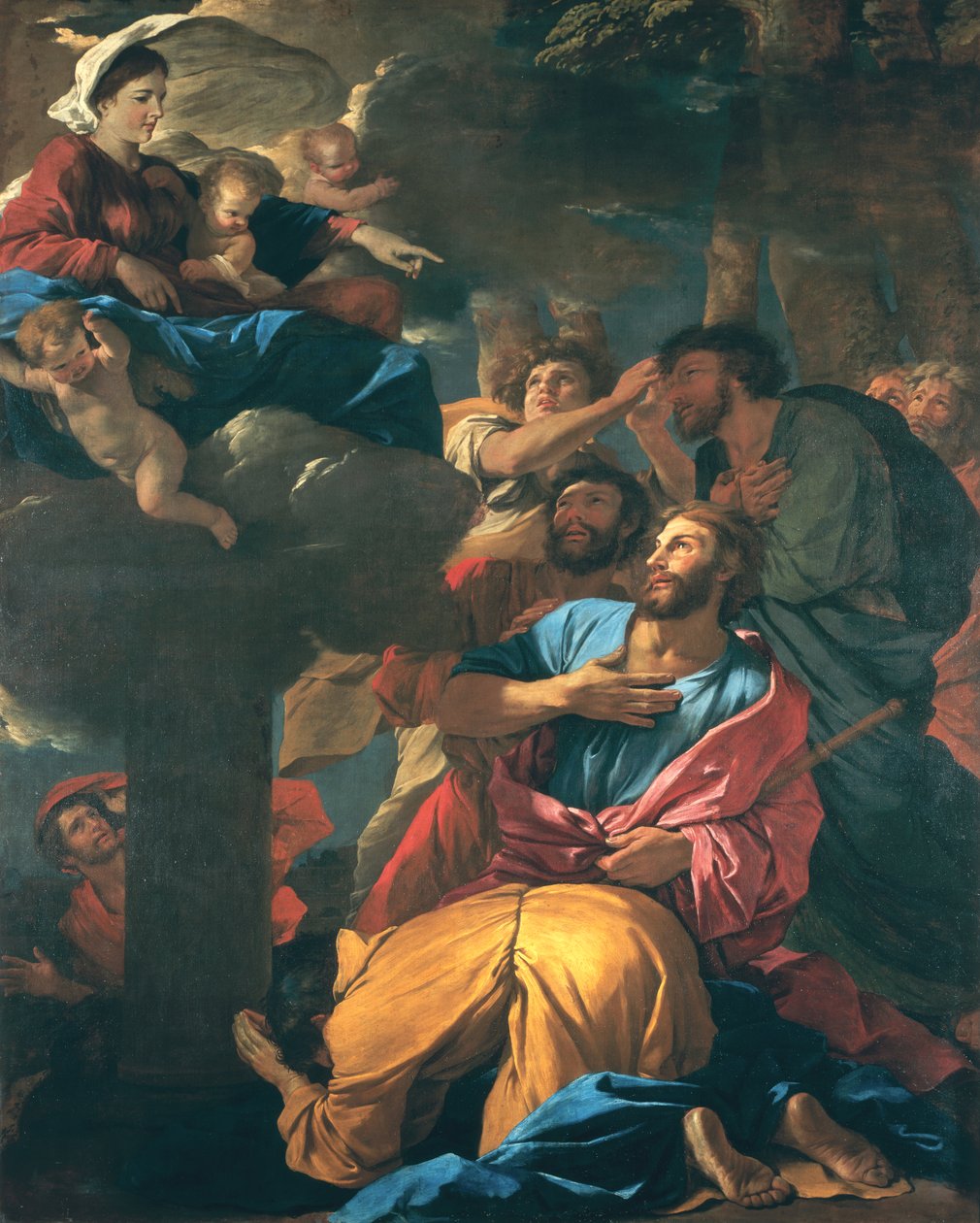 A Aparição da Virgem, o São Tiago, o Grande, c.1629-30 de Nicolas Poussin