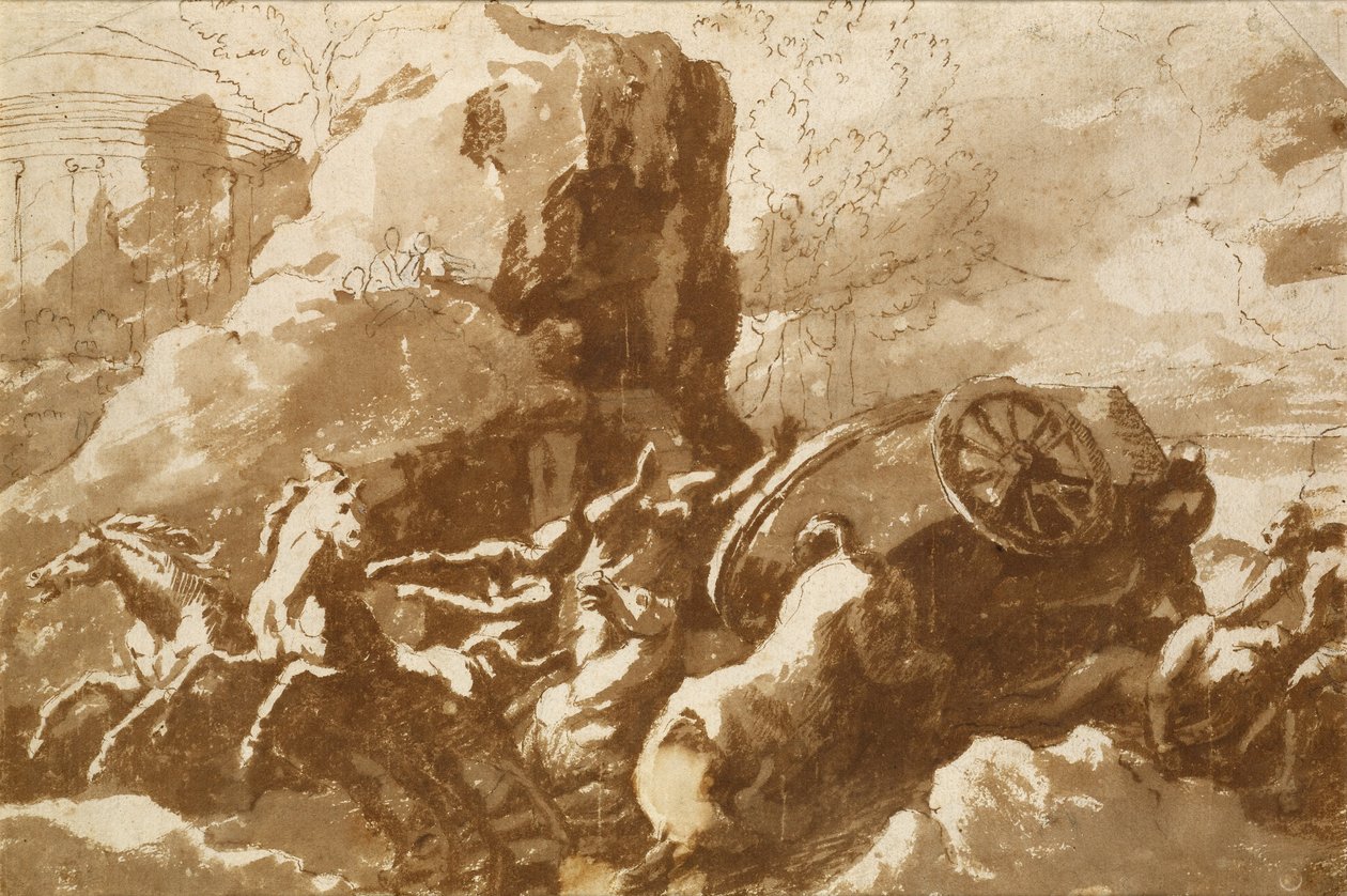 A morte de Hipólito de Nicolas Poussin