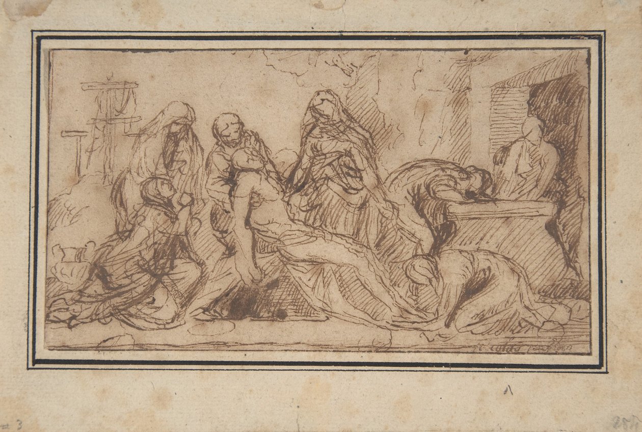 O Entombment, c.1656-57 de Nicolas Poussin