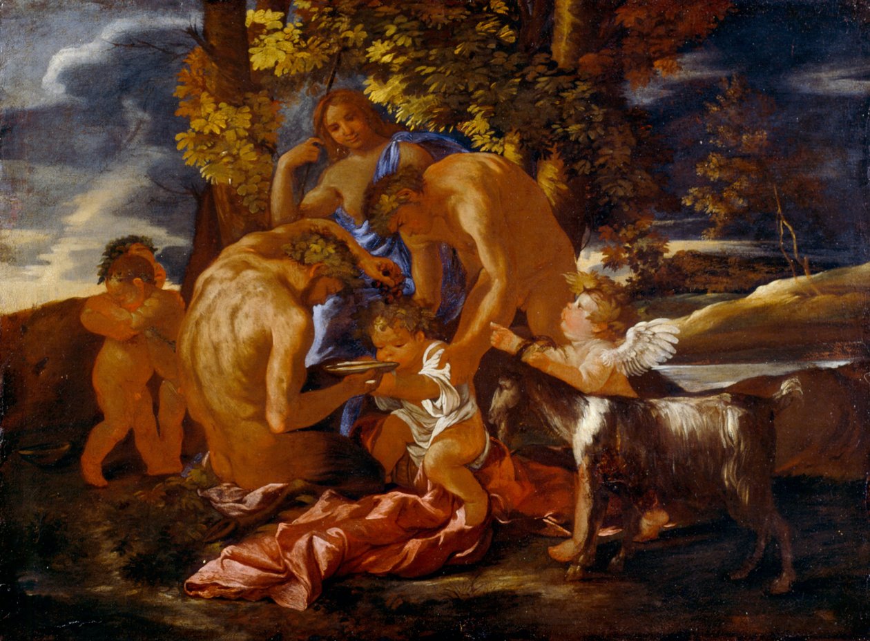 A criação de Baco de Nicolas Poussin