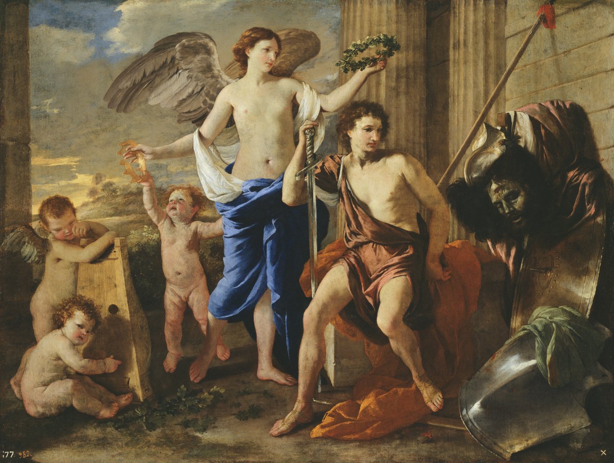 O triunfo de Davi, c.1630 de Nicolas Poussin