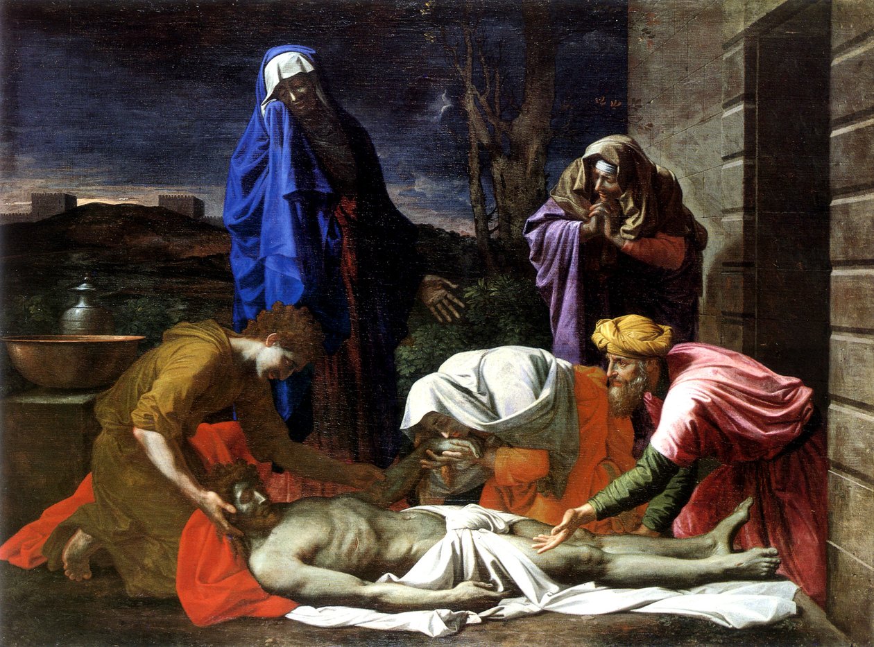 A lamentação sobre o Cristo morto de Nicolas Poussin