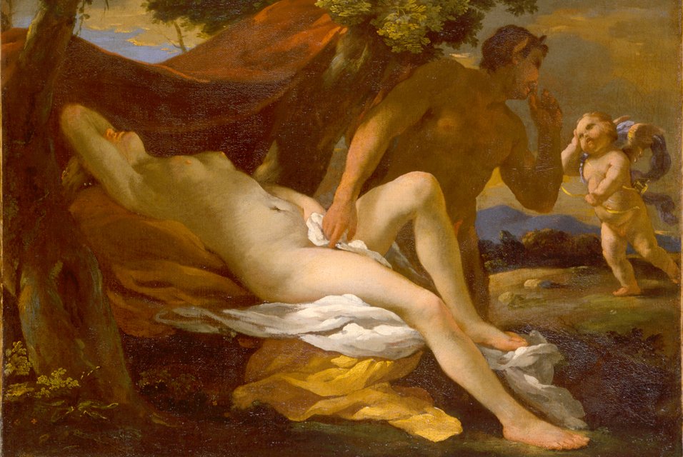 ou Júpiter e Antíope ou Vênus e Sátiro de Nicolas Poussin