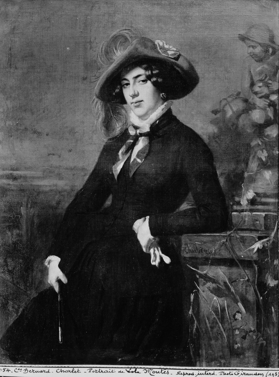 Retrato de Lola Montez (1821-1861), 1844 de Nicolas Toussaint Charlet