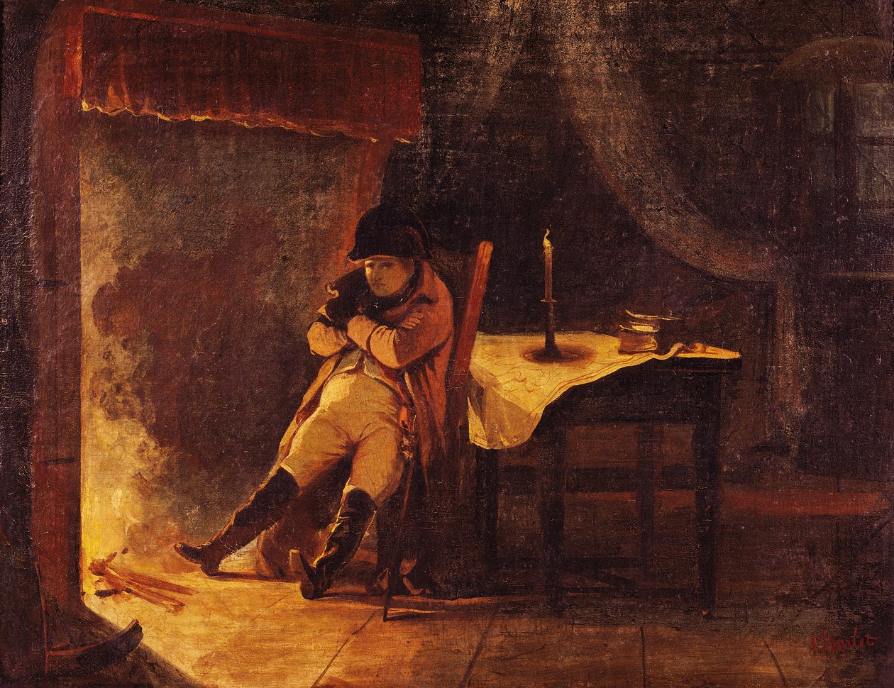 A noite da batalha de Champaubert, 1814 de Nicolas Toussaint Charlet
