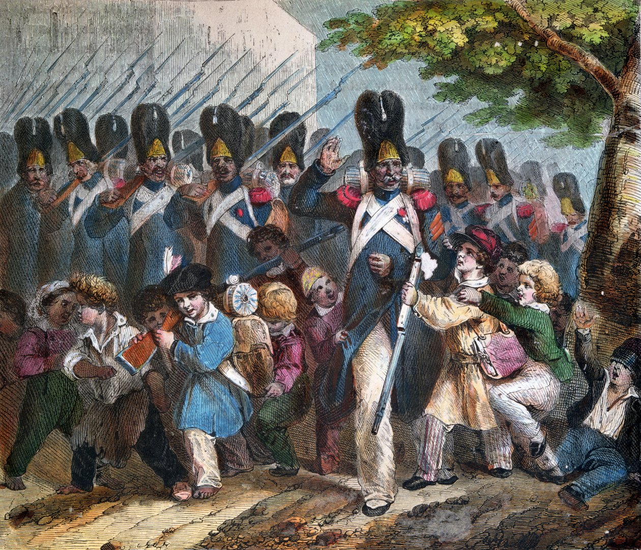 Os Granadeiros de Napoleão I (1769-1821), c. 1820 de Nicolas Toussaint Charlet