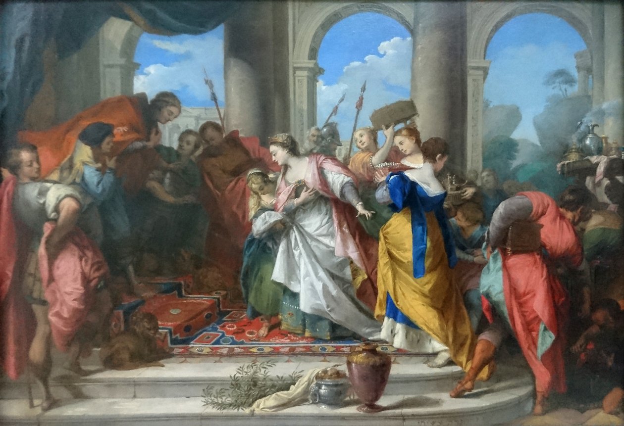 Salomão e a rainha de Sabá de Nicolas Vleughels