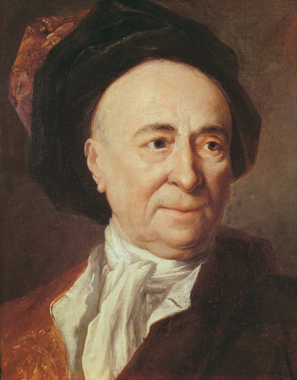 Bernard le Bovier de Fontenelle óleo sobre tela detalhe de 307436 de Nicolas de Largillière