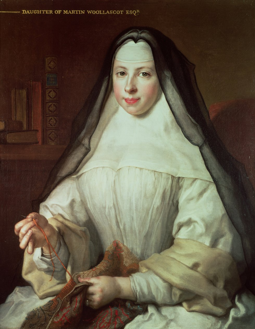 Frances Woollascot, uma freira agostiniana de Nicolas de Largillière