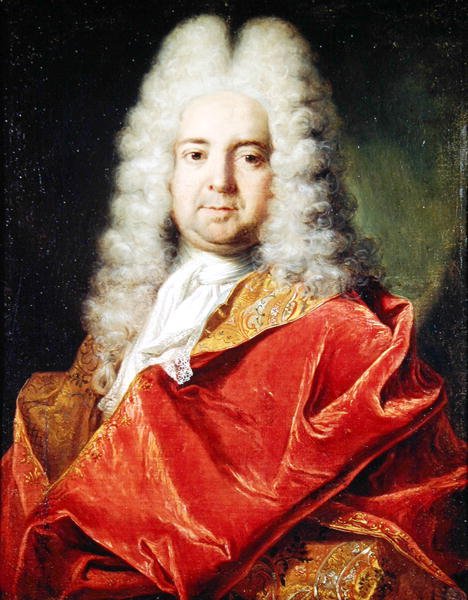 Retrato que se presume ser um autorretrato em capa vermelha de Nicolas de Largillière