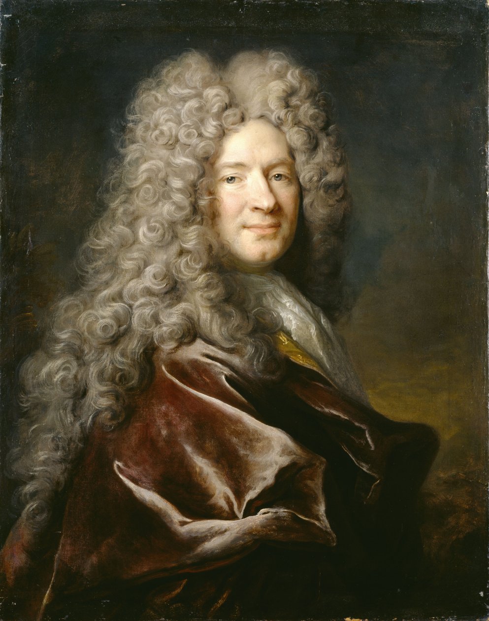 Retrato de um homem em um manto de púrpura de Nicolas de Largillière
