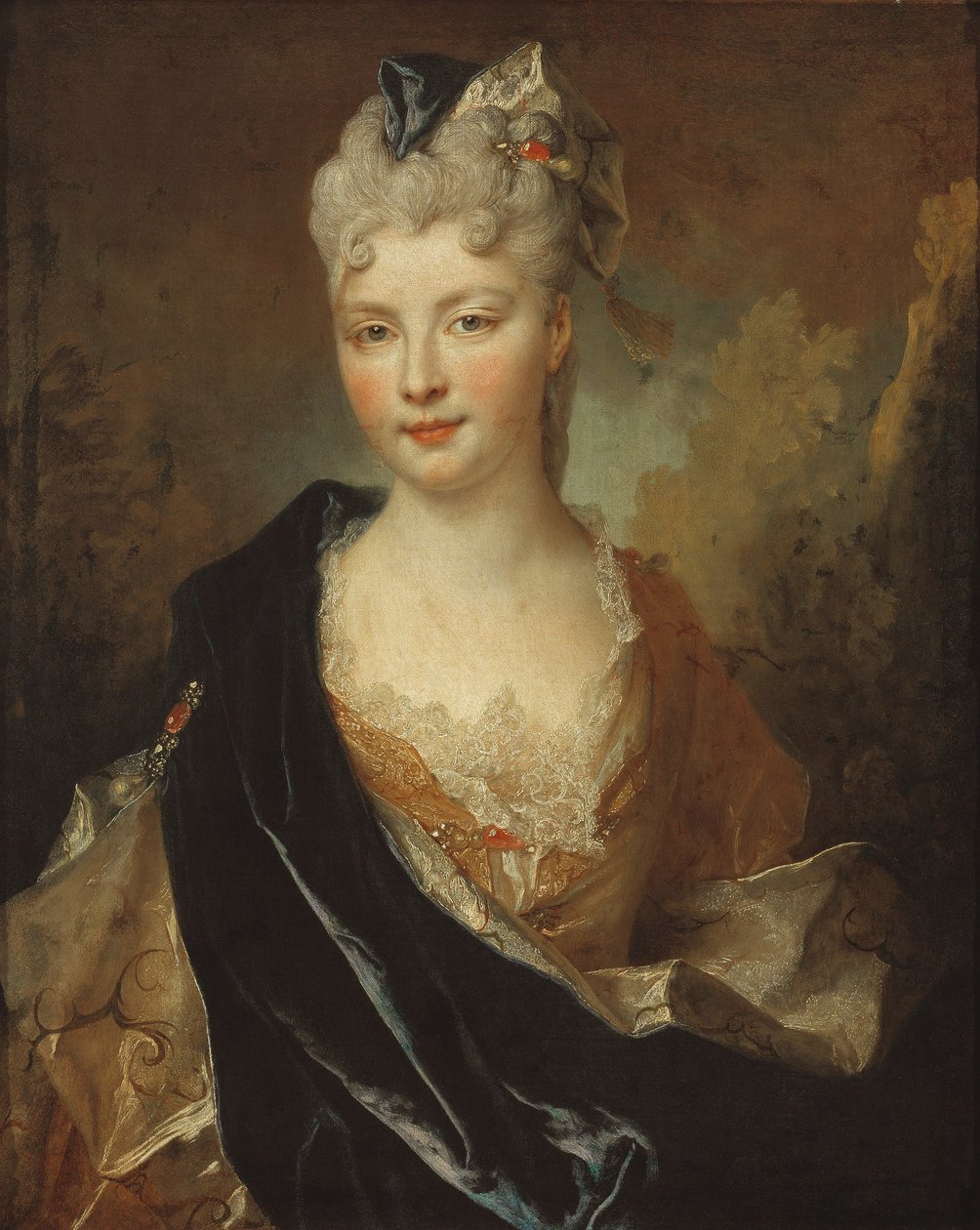 Retrato de uma jovem senhora de Nicolas de Largillière