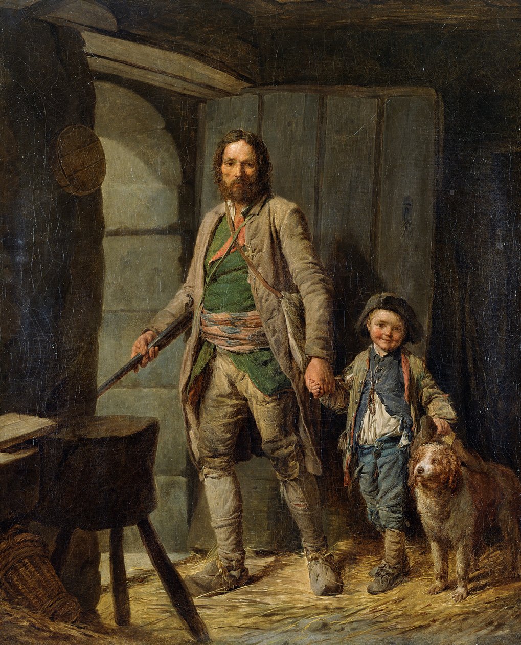 A partida do caçador, 1781 de Nicolas Bernard Lepicie