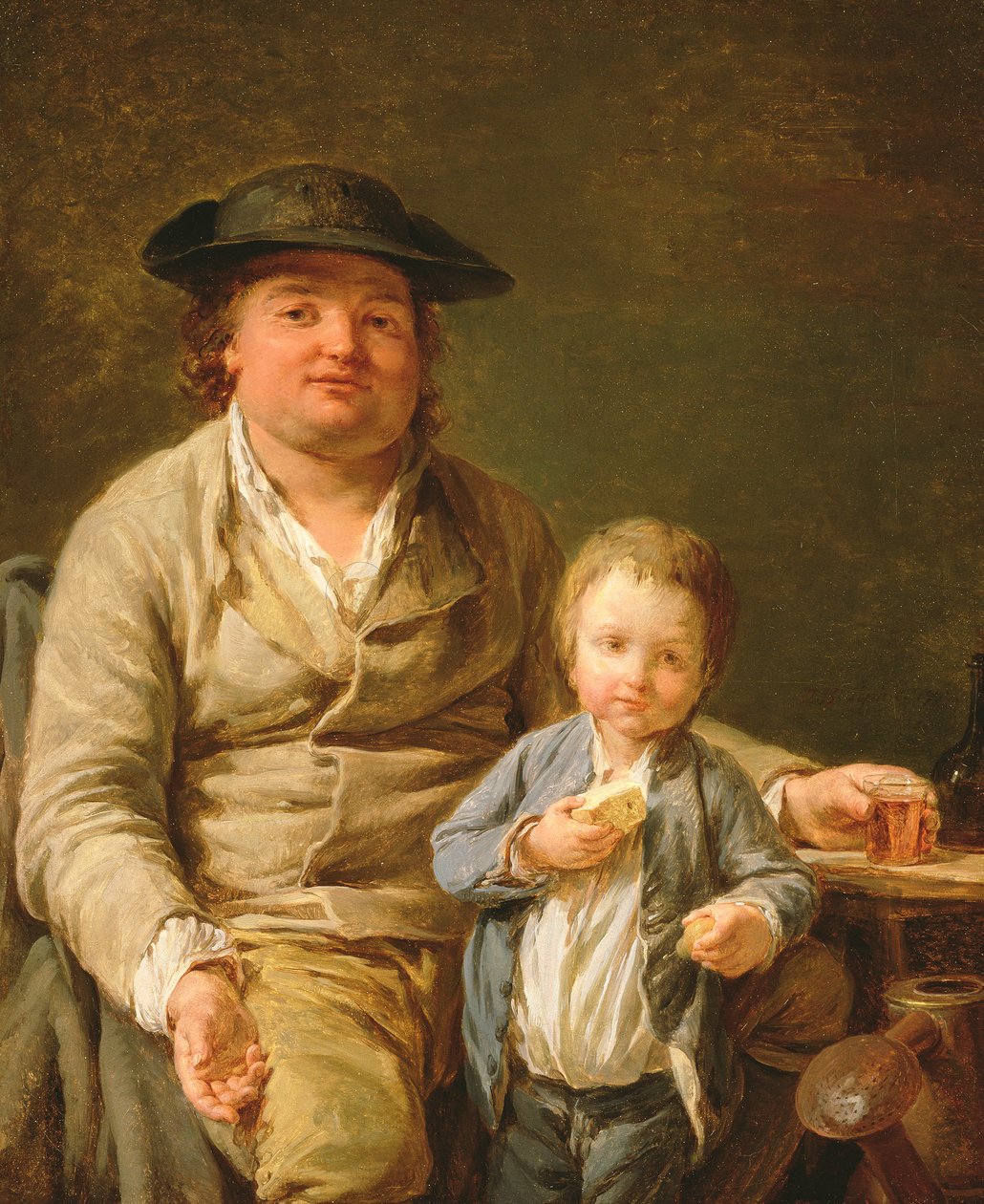 O jardineiro bem-humorado, 1777 (óleo sobre tela colocado no painel) de Nicolas Bernard Lepicie