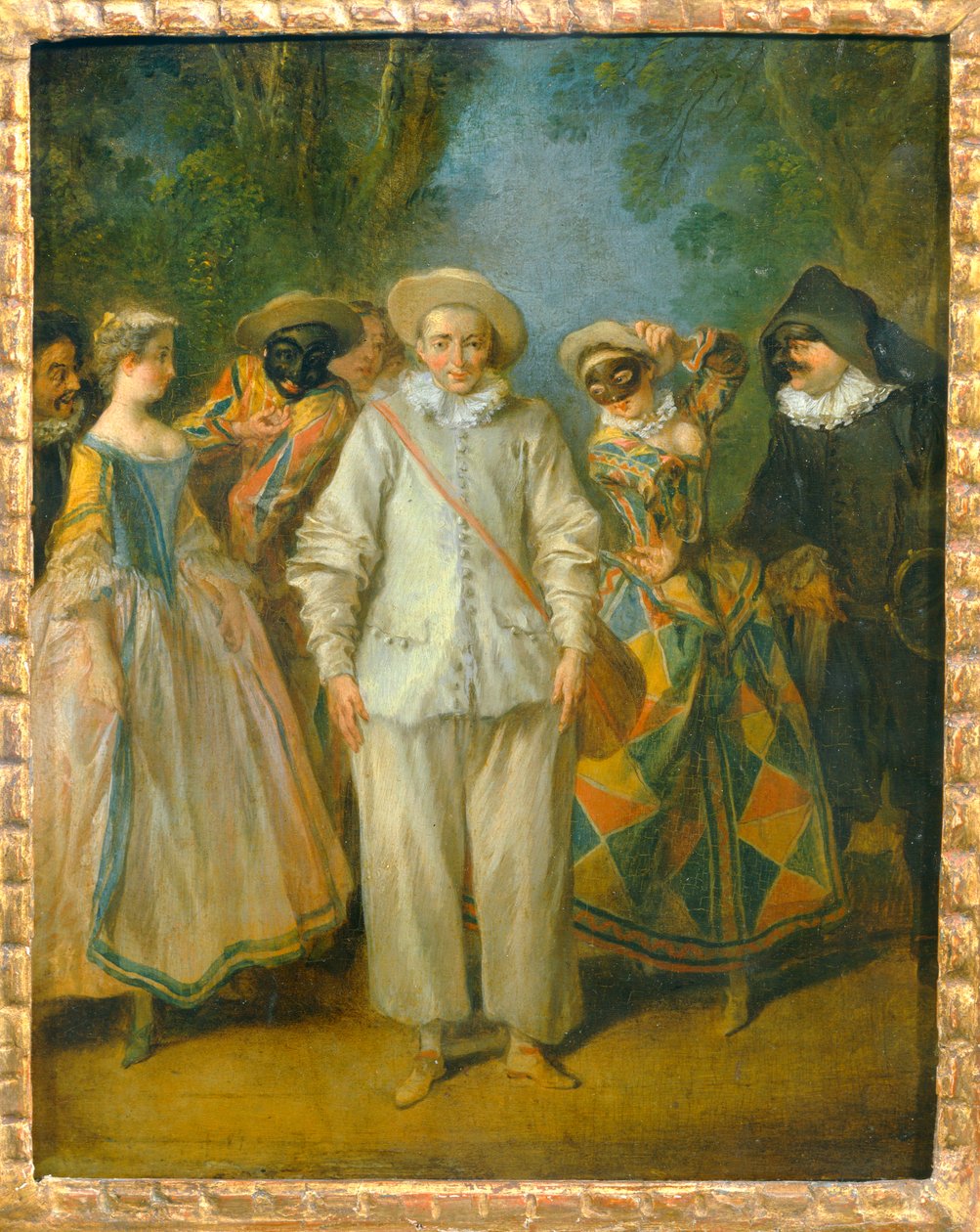 Les acteurs de la Comedie italienne - Os actores da comédia italiana ... de Nicolas (attr. to) Lancret