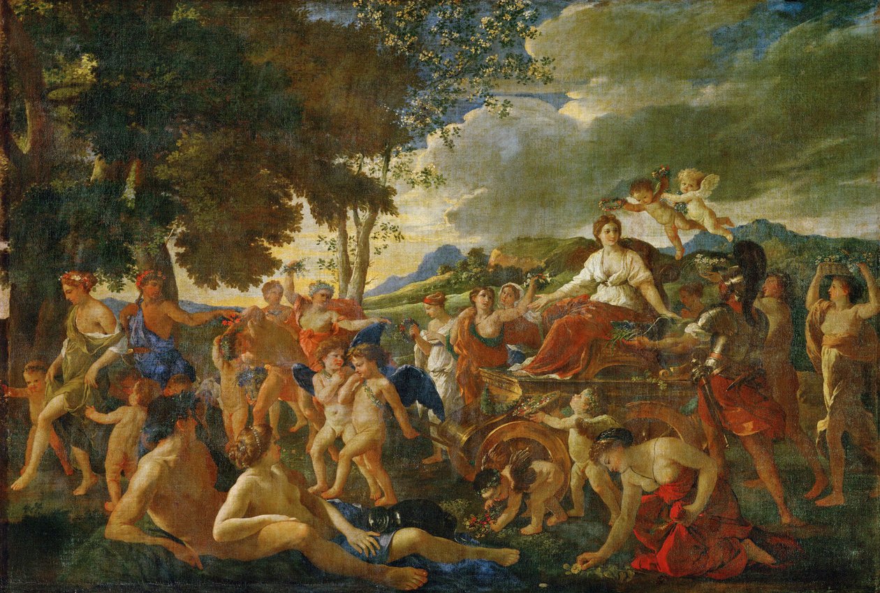 O triunfo de Flora ... de Nicolas (attr.to) Poussin