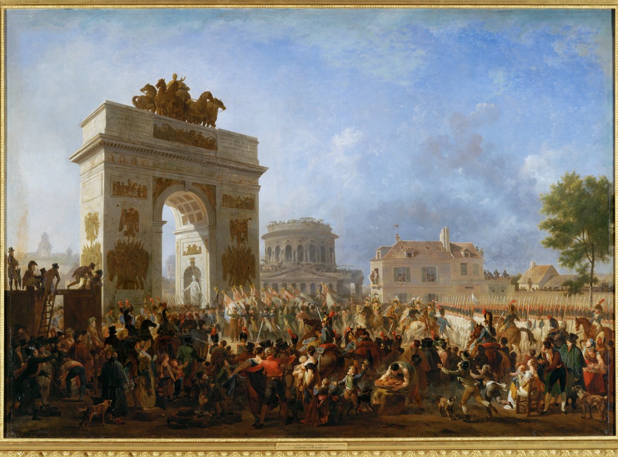 Entrada da Guarda Imperial em Paris, pela barreira de Pantin, a 15 de novembro de 1807 ... de Nicolas Antoine Taunay