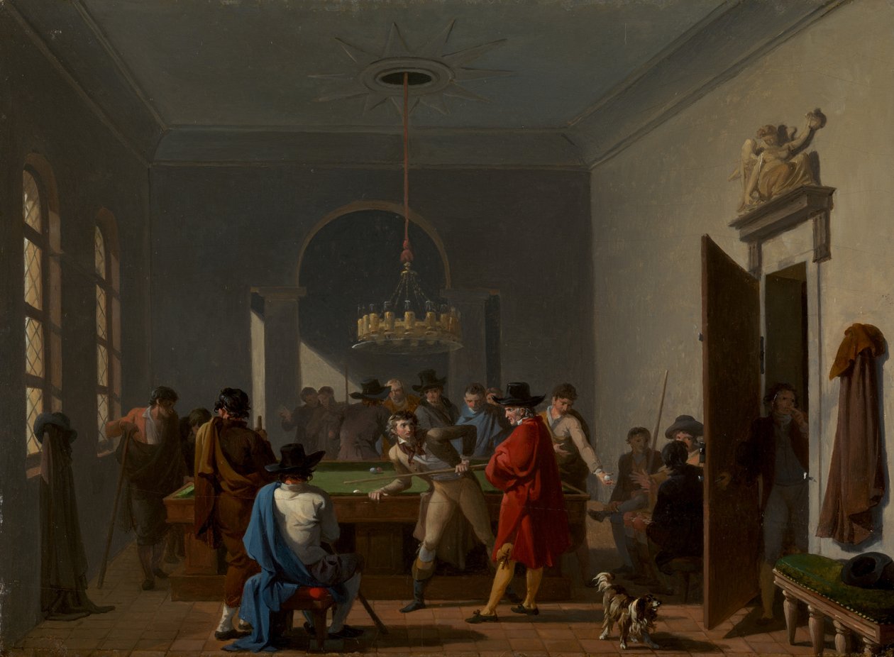 A sala de bilhar, depois de 1810. de Nicolas Antoine Taunay