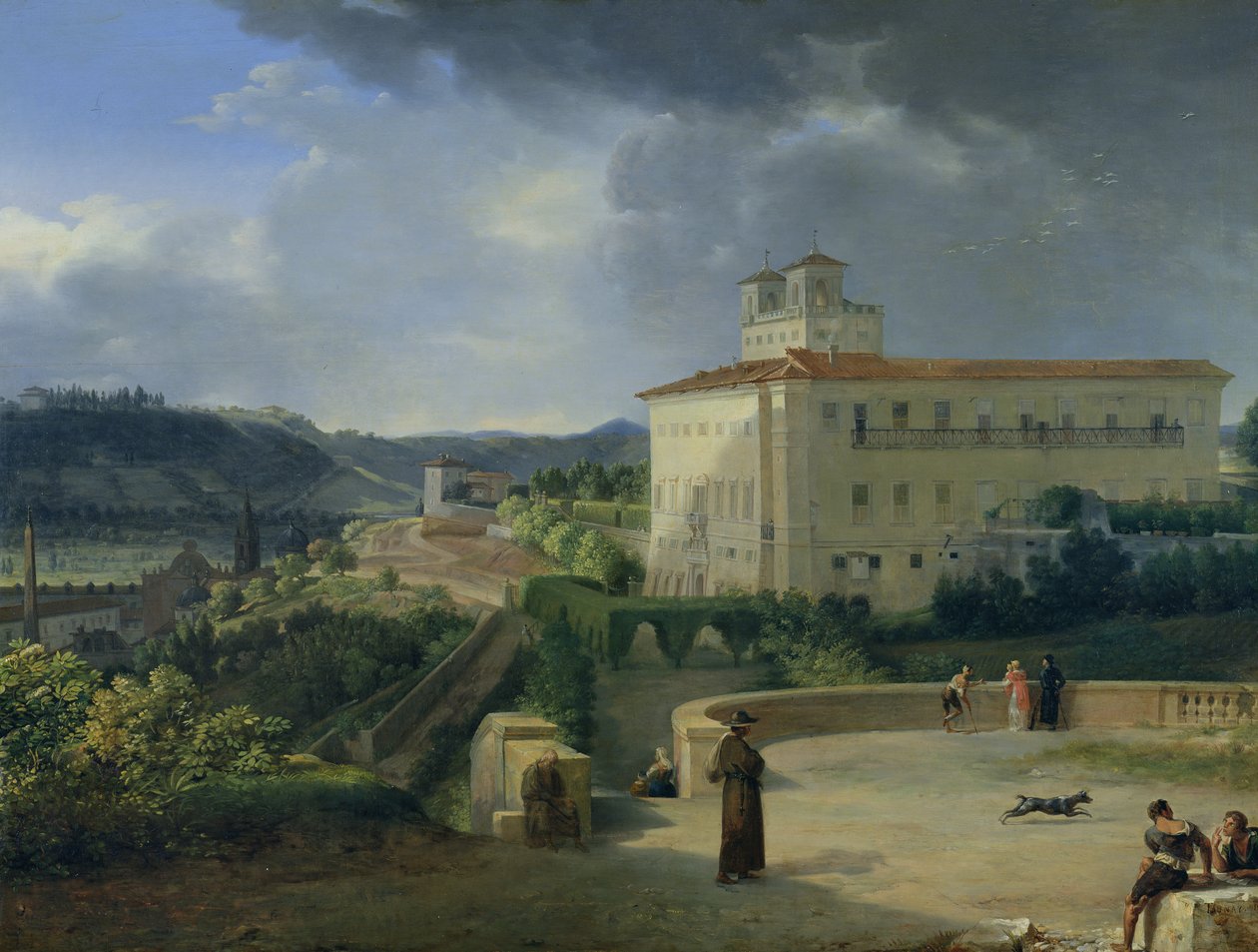 Vista da Villa Medici, Roma de Nicolas Antoine Taunay