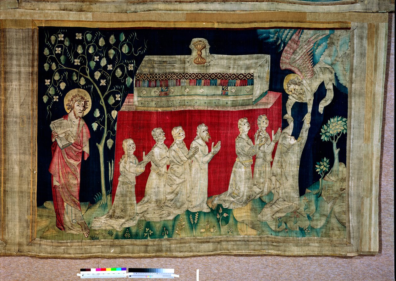 Tapeçaria do Apocalipse, Caixas do pintor Hennequin de Bruges, oficina de Nicolas Bataille. Nº 13, Quinto Selo: As Almas dos Mártires de Nicolas Bataille