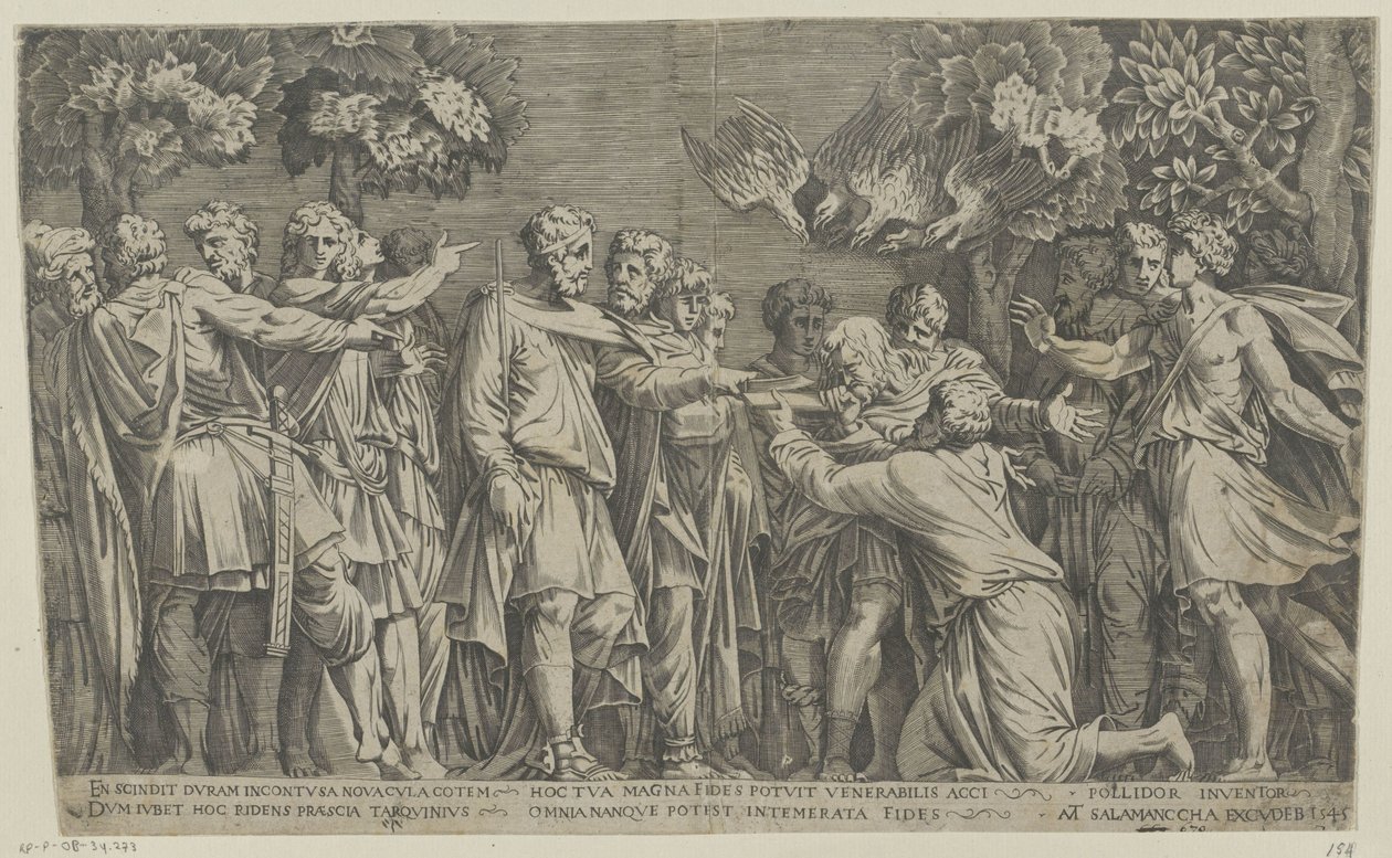 augúrio antigo de Nicolas Beatrizet (attributed to)