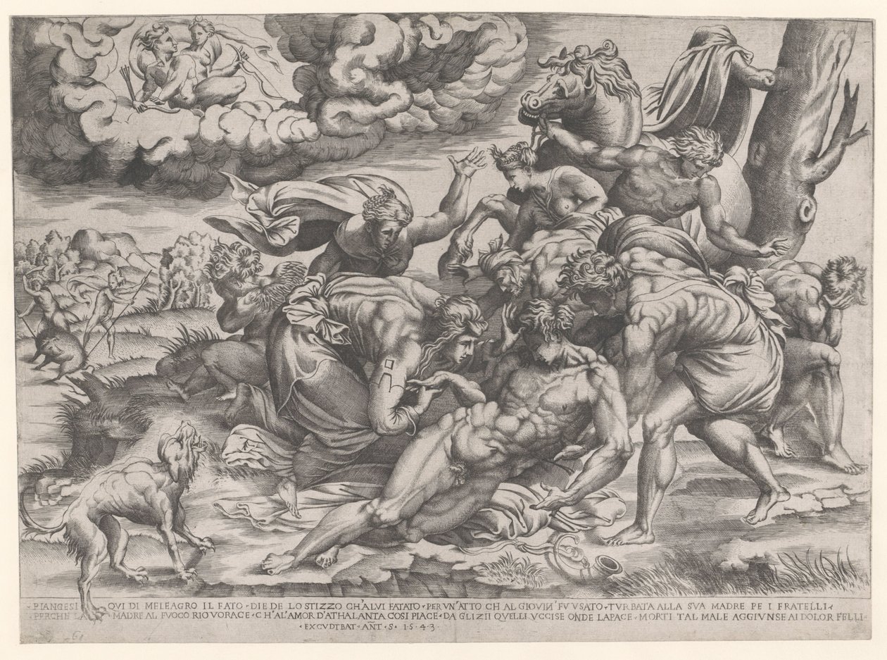 Morte de Meleager de Nicolas Beatrizet