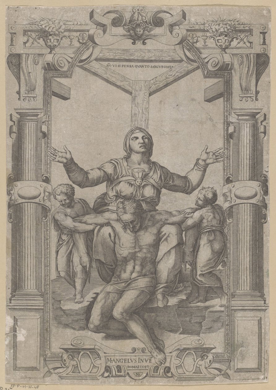 Maria ao pé da Cruz de Nicolas Beatrizet