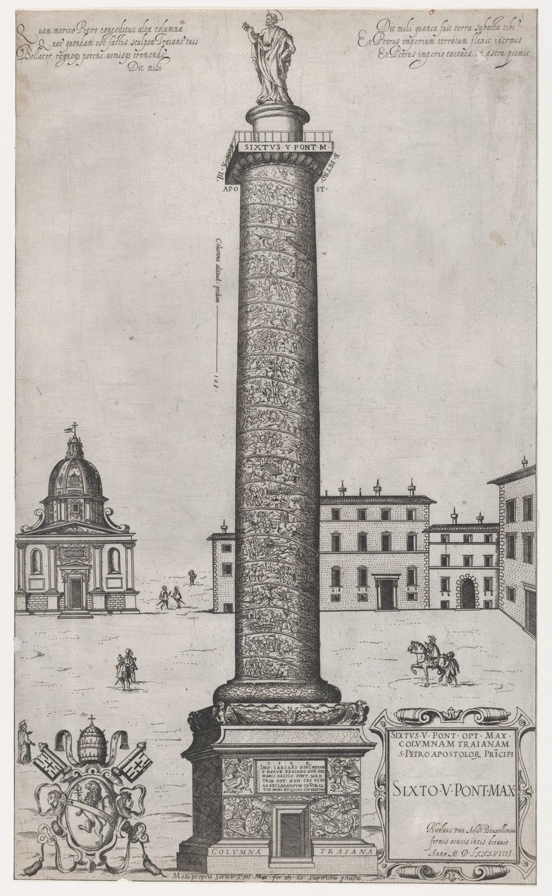 Speculum Romanae Magnificentiae: Coluna de Trajano, 1589., 1589. de Nicolas Beatrizet.