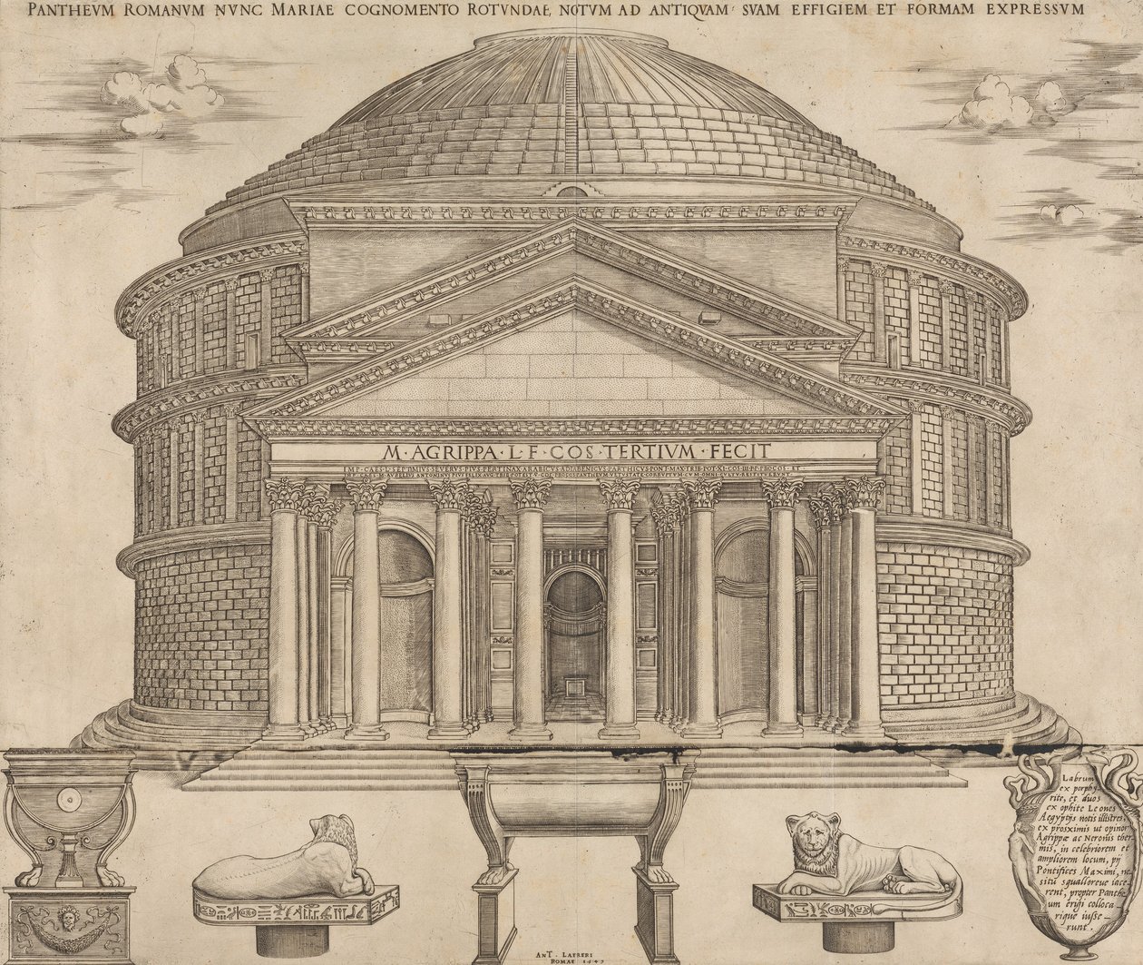 O Panteão, 1649 de Nicolas Beatrizet