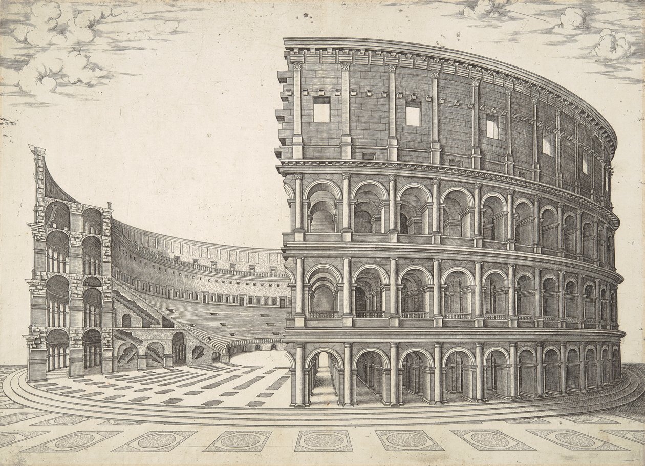 Theatrum Sive Coliseum Romanum de Nicolas Beatrizet
