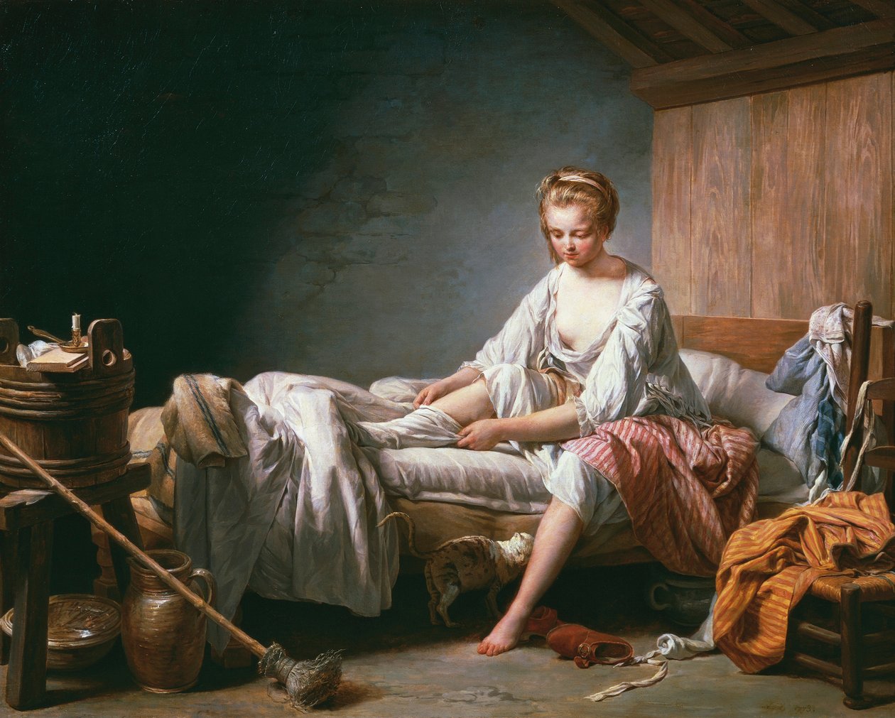 Le Lever de Fanchon (Fanchon levantando-se pela manhã) de Nicolas Bernard Lepicie